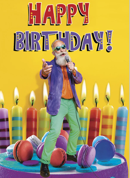 Preview of Singing Man Birthday Cake