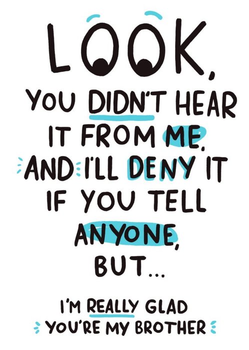 Funny birthday card - Core Scene: Playful hand - drawn typography with b