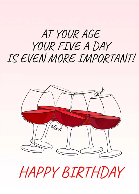 Preview of Wine Five A Day Birthday