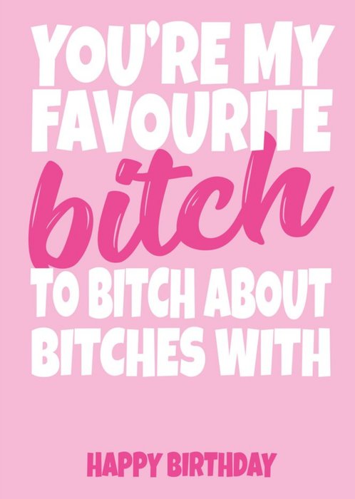 Funny birthday card - Core Scene: Bold, playful typography with contrast
